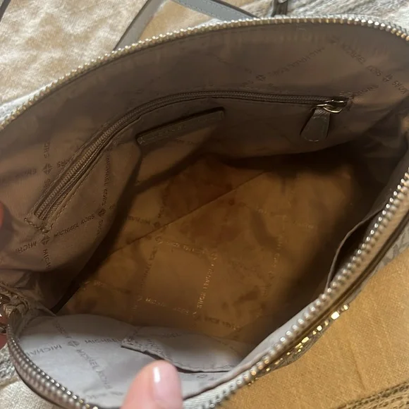 Michael Kors Silver Crossbody Bag - Picture 3 of 7